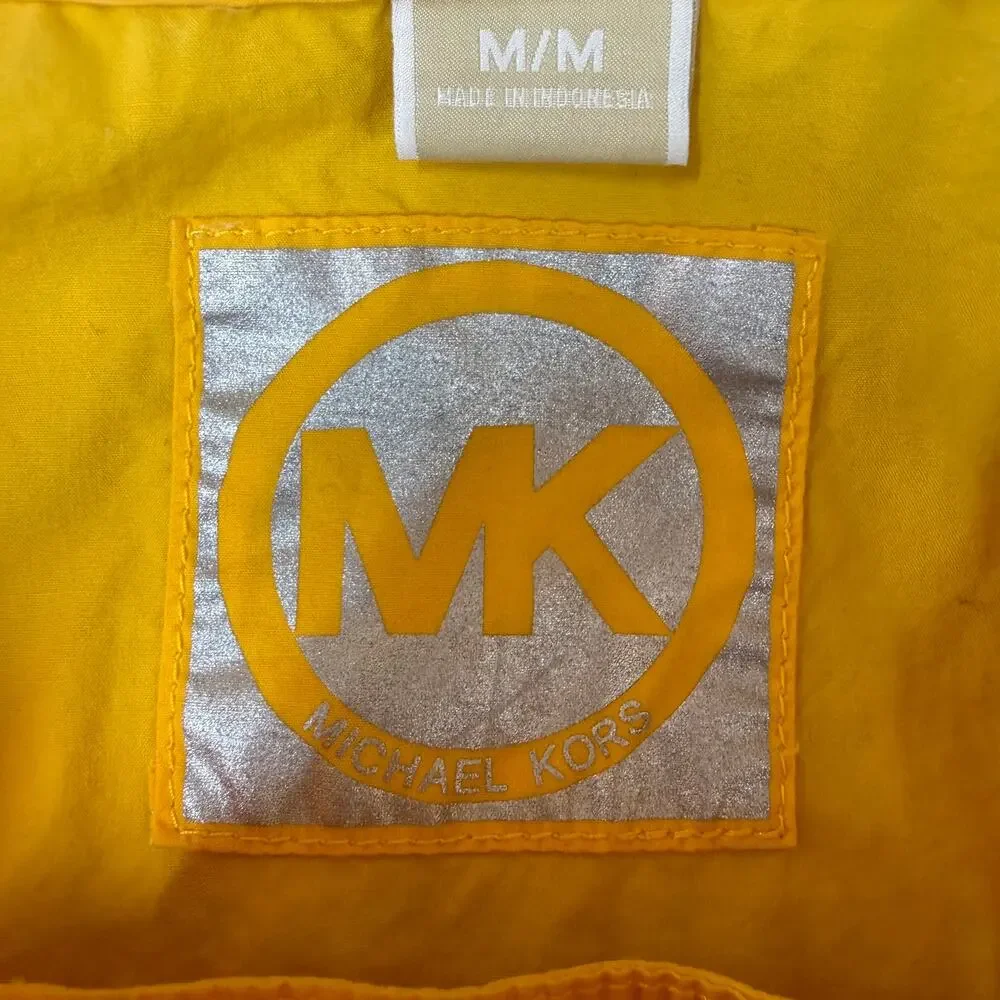 Michael Kors MK Women's Yellow Y2K Style Jacket Size Medium